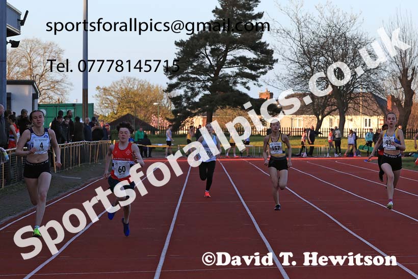 150 metres, 2024 NEGP 1, Monkton Stadium, Jarrow. Photo: David T. Hewitson/Sports for All Pics